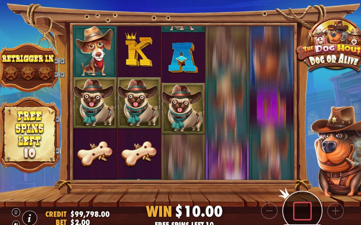 Free Spins round with sticky Wild multipliers in play
